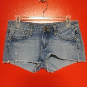 Liberty Wins Blue Jean Cut Off Booty Shorts Sz 5